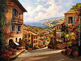Famous Town Paintings - Town II by Paul Guy Gantner
